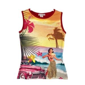 Hololua Wahine graphic tank top